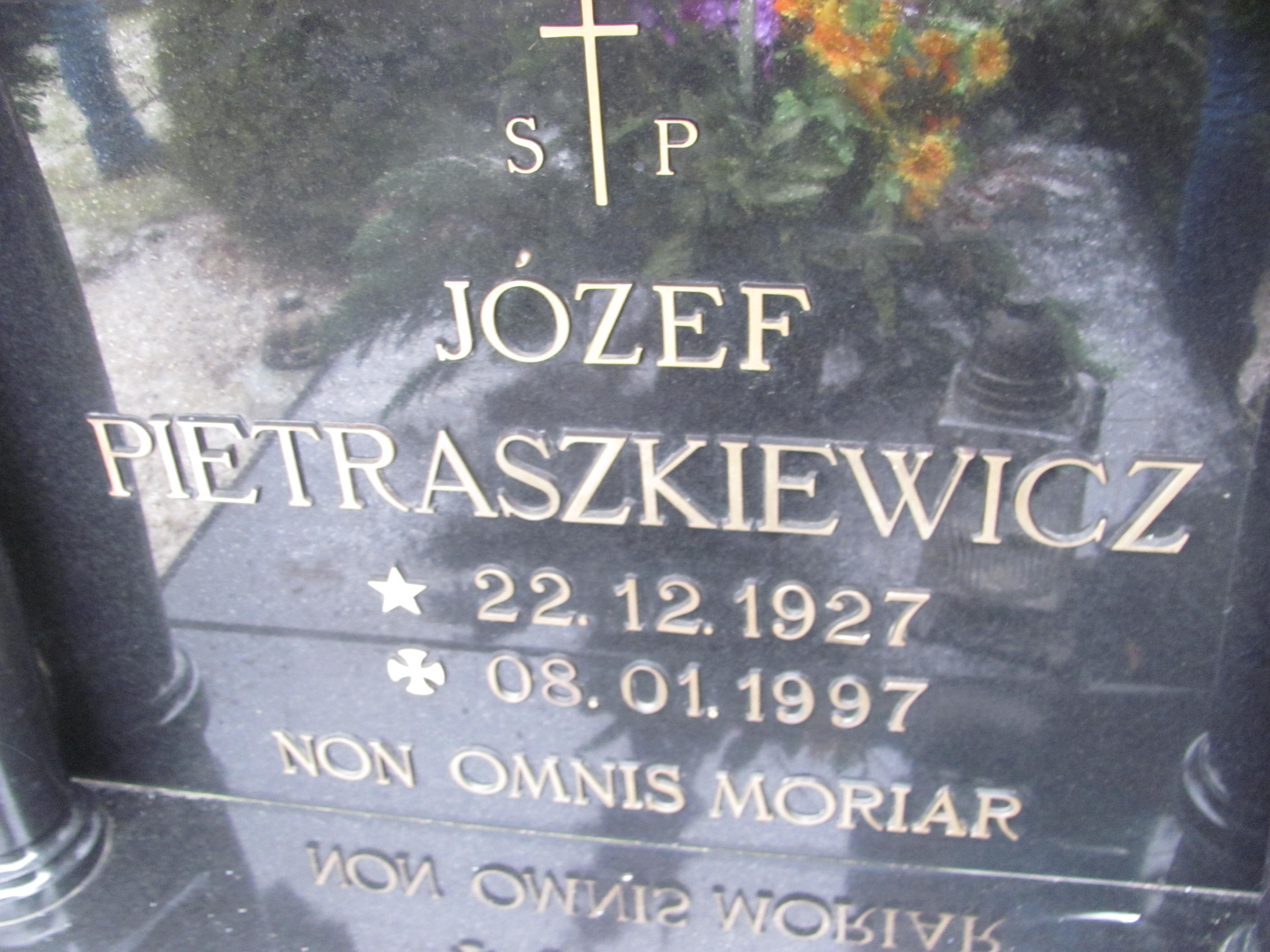 Józef Pietraszkiewicz 1927 Wielowieś - Grobonet - Wyszukiwarka osób pochowanych